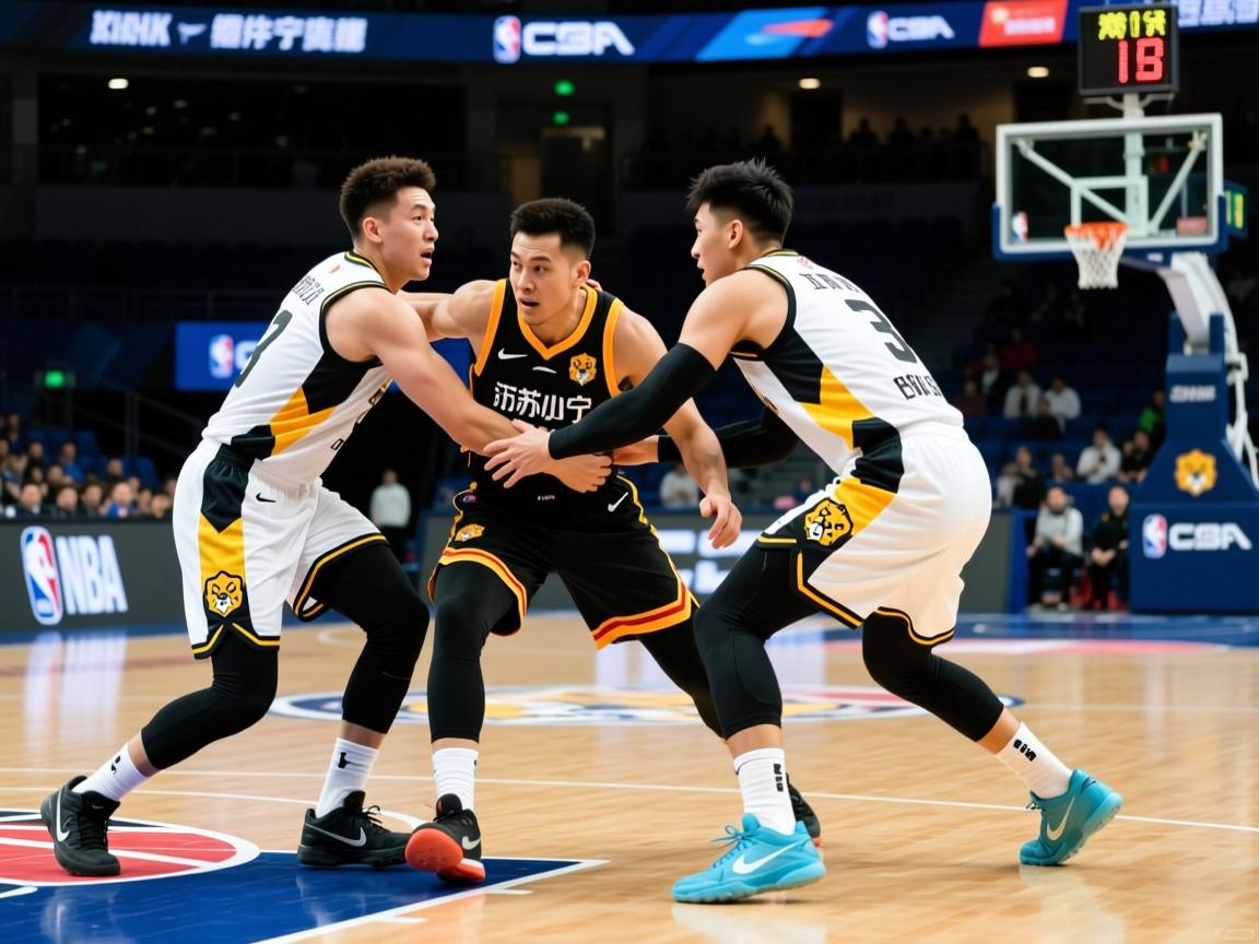 江苏苏宁球员奋力拼抢，艰苦取得胜利  第2张