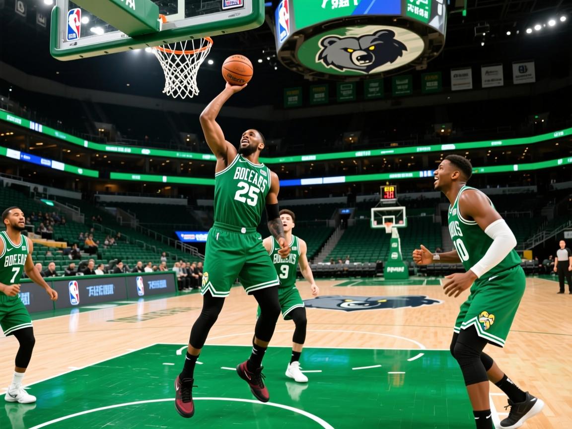 绿军主场大胜灰熊，沃克砍下25+10  第3张